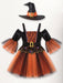 Women's Black and Orange Enchanted Witch Costume - costumesupercenter.com
