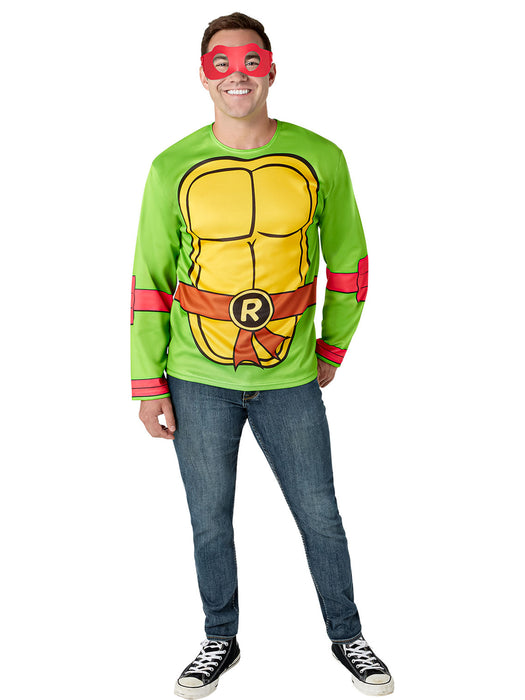Men's Teenage Mutant Ninja Turtles Classic Raphael Costume Top and Mask - costumesupercenter.com