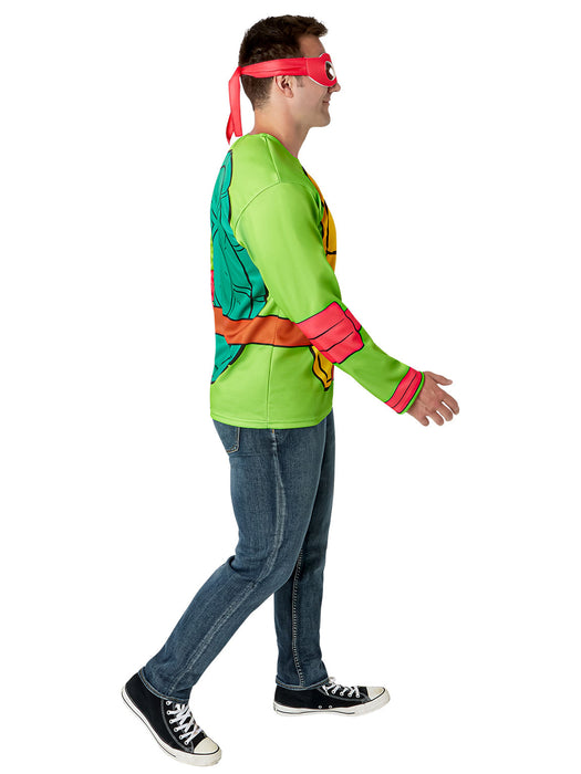 Men's Teenage Mutant Ninja Turtles Classic Raphael Costume Top and Mask - costumesupercenter.com