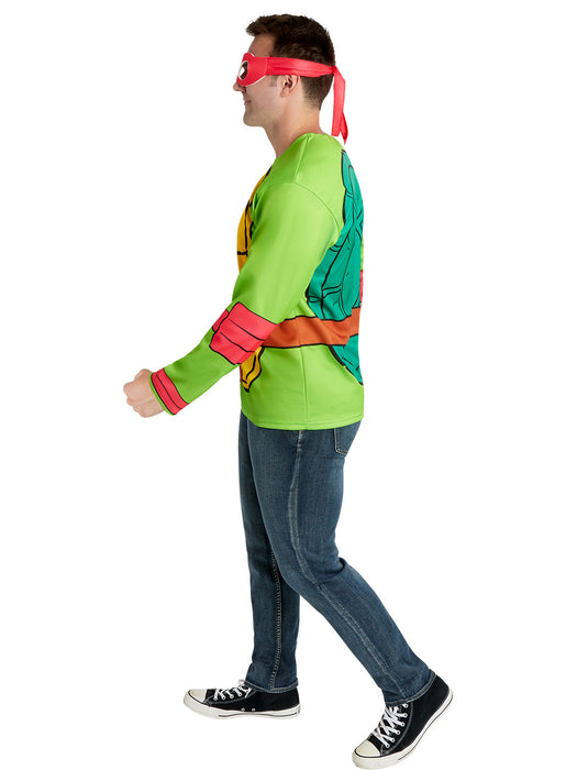 Men's Teenage Mutant Ninja Turtles Classic Raphael Costume Top and Mask