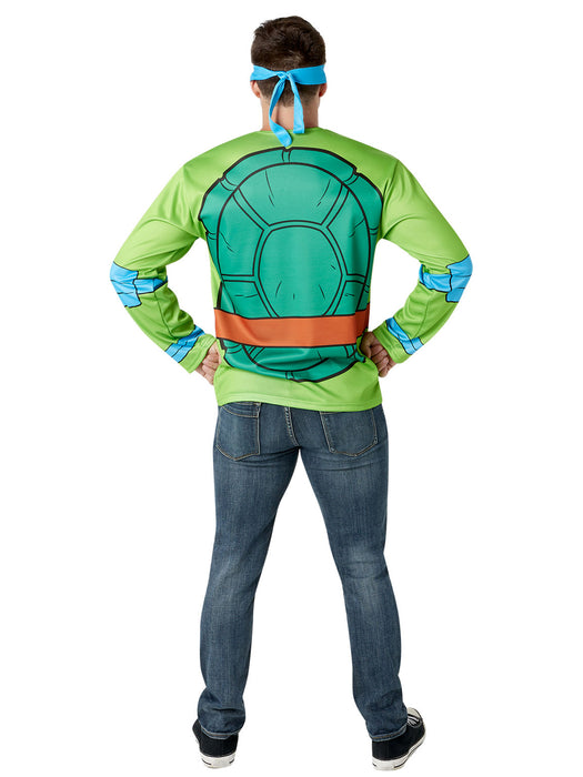 Men's Teenage Mutant Ninja Turtles Classic Leonardo Costume Top and Mask - costumesupercenter.com