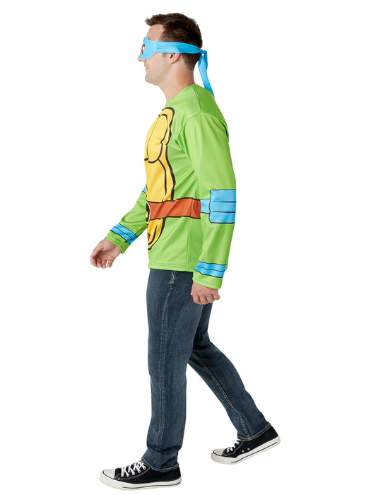 Men's Teenage Mutant Ninja Turtles Classic Leonardo Costume Top and Mask
