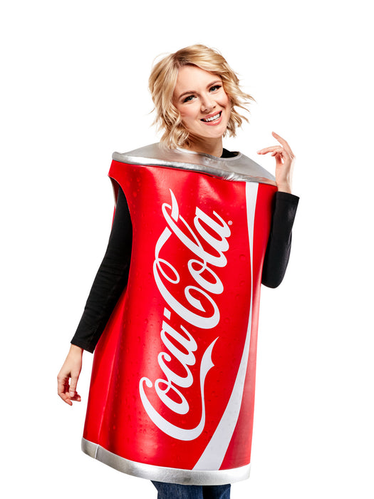 Adult Coca-Cola Can Costume - costumesupercenter.com