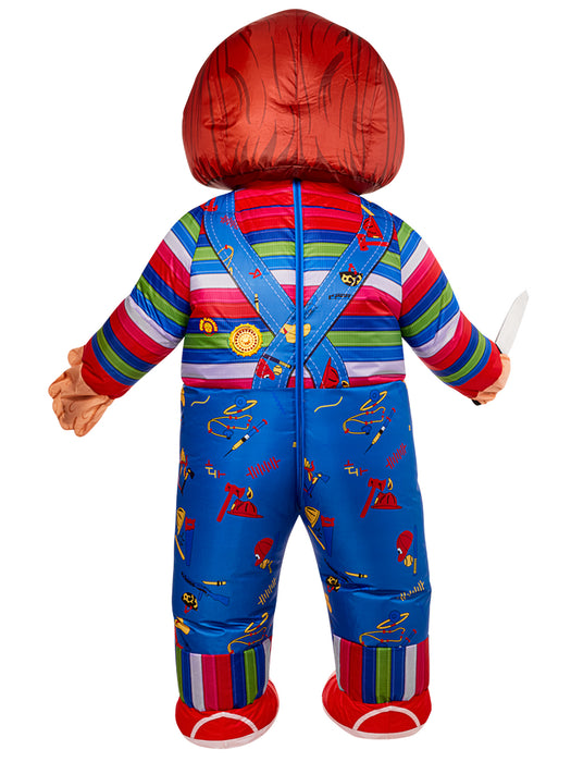 Adult Child's Play Chucky Inflatable Costume - costumesupercenter.com