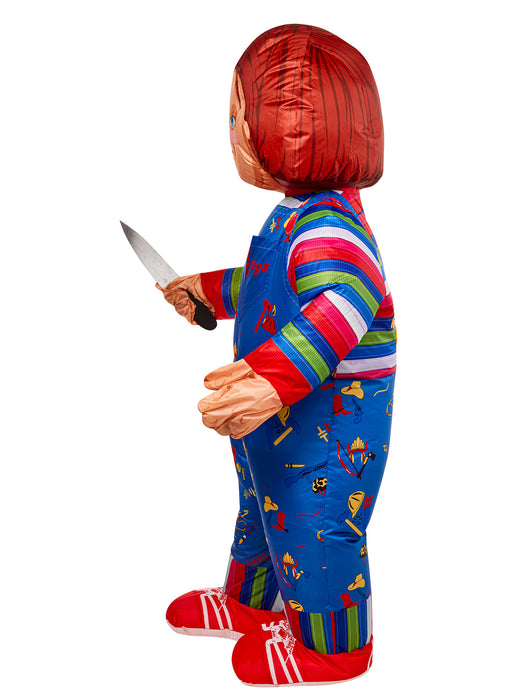 Adult Child's Play Chucky Inflatable Costume - costumesupercenter.com