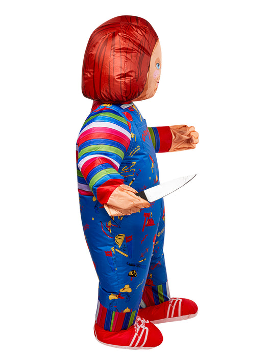 Adult Child's Play Chucky Inflatable Costume - costumesupercenter.com
