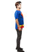 Men's DC Comics Ben Cooper Superman T-Shirt and Half Mask - costumesupercenter.com
