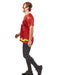Men's DC Comics Ben Cooper Flash T-Shirt and Half Mask - costumesupercenter.com