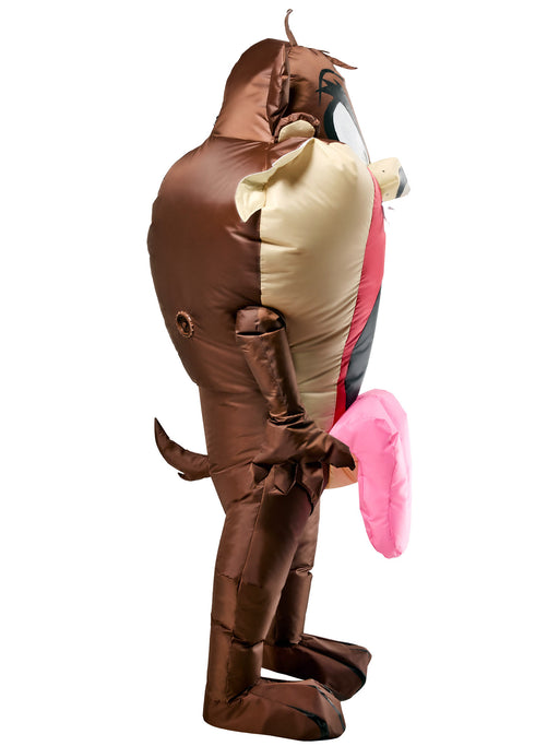 Adult Looney Tunes Tazmanian Devil Inflatable Costume - costumesupercenter.com