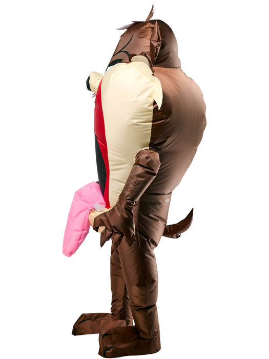 Adult Looney Tunes Tazmanian Devil Inflatable Costume - costumesupercenter.com