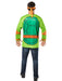 Men's Teenage Mutant Ninja Turtles Classic Michelangelo Costume Top and Mask - costumesupercenter.com