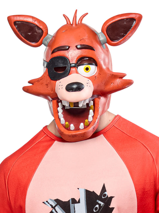Adult Five Nights At Freddy's Foxy Overhead Latex Mask - costumesupercenter.com