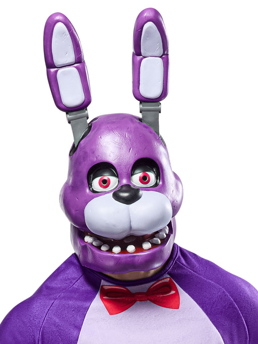 Adult Five Nights At Freddy's Bonnie Overhead Latex Mask - costumesupercenter.com