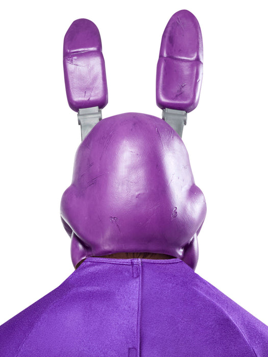 Adult Five Nights At Freddy's Bonnie Overhead Latex Mask - costumesupercenter.com