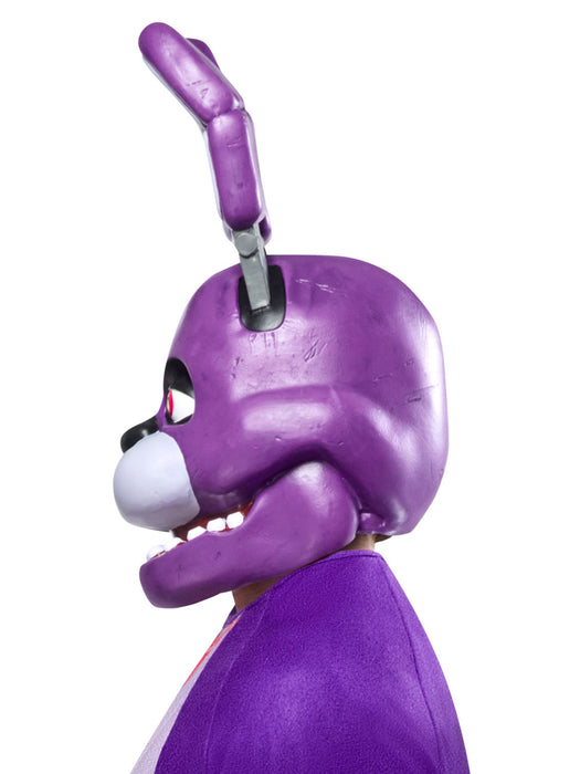 Adult Five Nights At Freddy's Bonnie Overhead Latex Mask - costumesupercenter.com