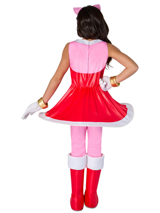 Girls' Sonic the Hedgehog Amy Rose Costume Set - costumesupercenter.com