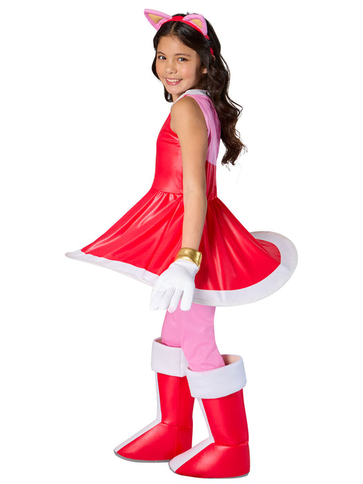 Girls' Sonic the Hedgehog Amy Rose Costume Set - costumesupercenter.com