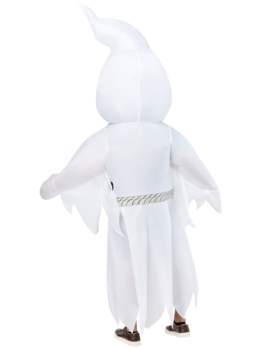 Adult White Ghost Reaper Inflatable Costume - costumesupercenter.com