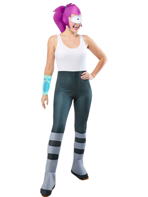 Women's Futurama Leela Costume with Wig - costumesupercenter.com