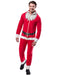 Adult Santa Claus Zipsters Hooded Costume - costumesupercenter.com