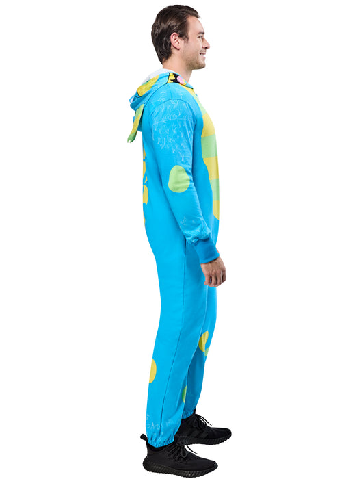Adult Blue Monster Zipsters Hooded Costume - costumesupercenter.com