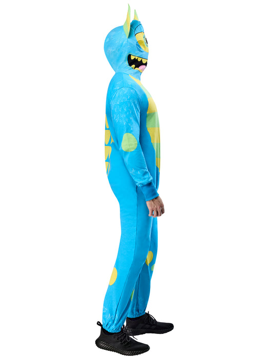 Adult Blue Monster Zipsters Hooded Costume - costumesupercenter.com