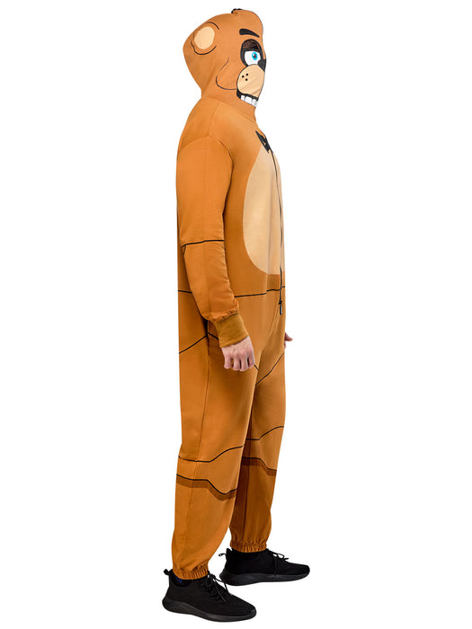 Adult Five Nights at Freddy's Freddy Fazbear Zipsters Hooded Costume - costumesupercenter.com