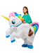 Kids' Ride on Unicorn Light Up Inflatable Costume - costumesupercenter.com