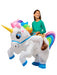 Kids' Ride on Unicorn Light Up Inflatable Costume - costumesupercenter.com