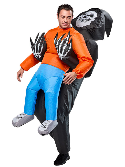 Adult Grim Reaper Abduction Inflatable Costume - costumesupercenter.com