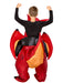 Kids' Ride on Red Dragon Light Up Inflatable Costume - costumesupercenter.com