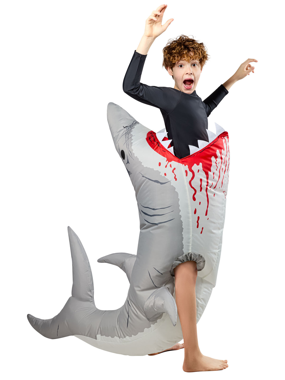Kids' Ride on Shark Attack Inflatable Costume — Costume Super Center
