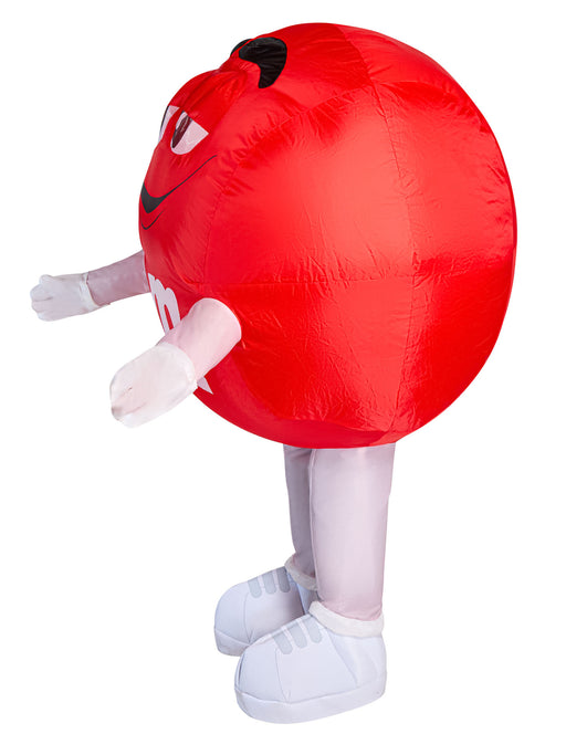 Adult Red M&M's Inflatable Costume - costumesupercenter.com