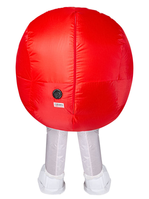 Adult Red M&M's Inflatable Costume - costumesupercenter.com