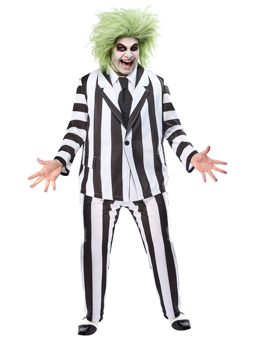 Men's Big and Tall Beetlejuice Classic Costume - costumesupercenter.com