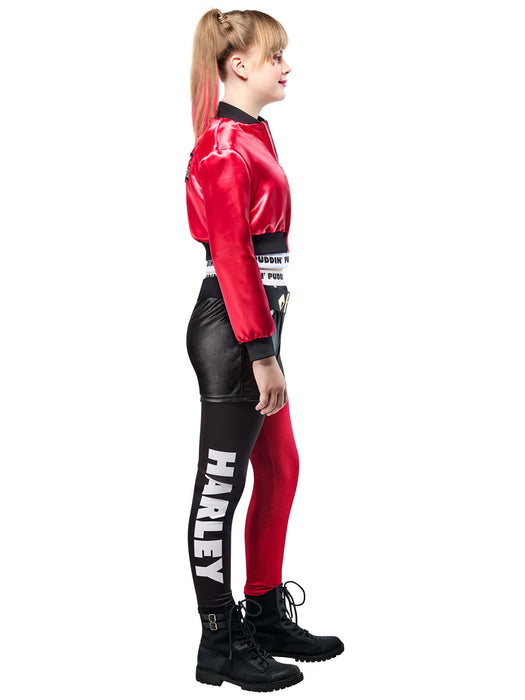 Girls' Batman Harley Quinn Costume - Deluxe - costumesupercenter.com