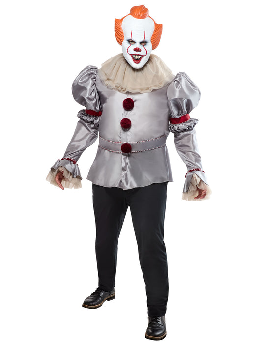 Men's Big and Tall It 2017 Pennywise Costume with Mask - costumesupercenter.com