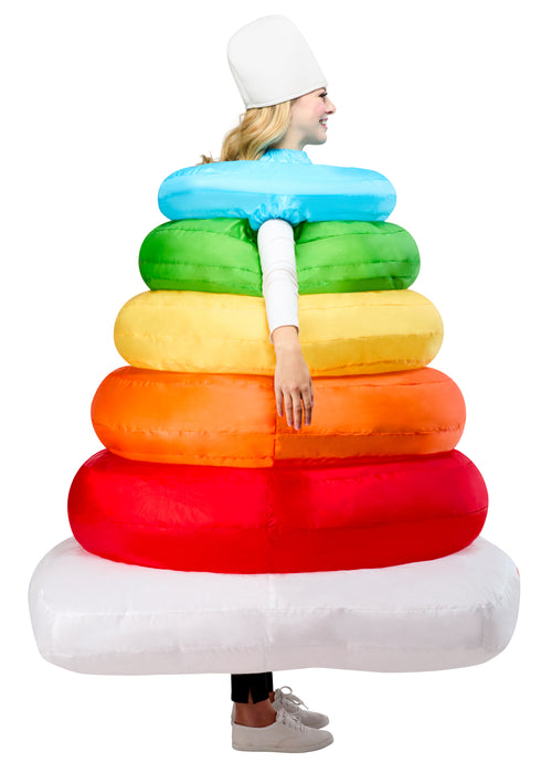 Adult Fisher Price Rock-A-Stack Inflatable Costume - costumesupercenter.com