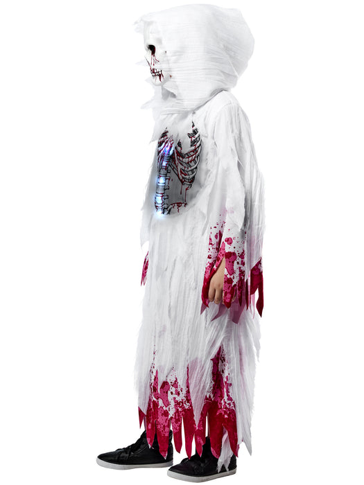Boys' Bloody Ghost Light Up Costume with Mask - costumesupercenter.com
