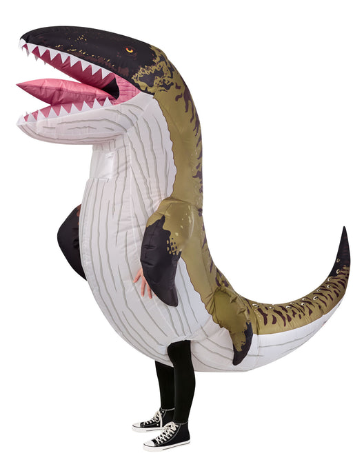Adult Jurassic World Rebirth Mosasaurus Inflatable Costume - costumesupercenter.com