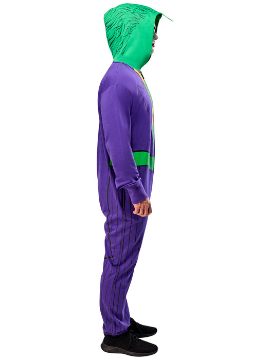 Men's DC Comics Joker Zipsters Hooded Costume - costumesupercenter.com
