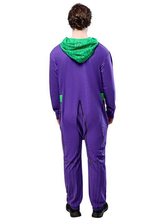 Men's DC Comics Joker Zipsters Hooded Costume - costumesupercenter.com