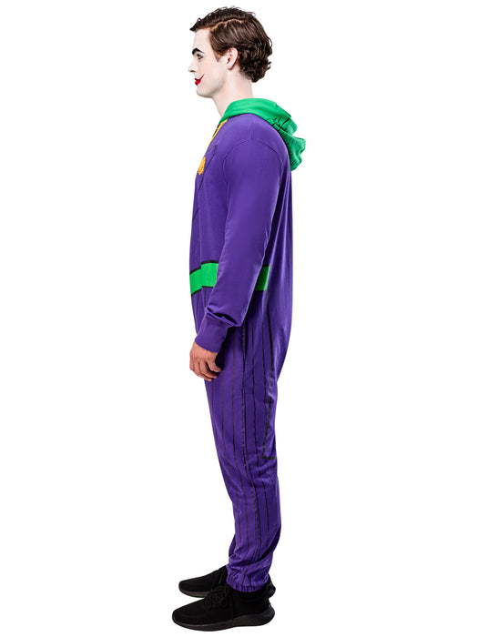Men's DC Comics Joker Zipsters Hooded Costume - costumesupercenter.com
