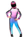 Girls' Monster Jam Sparkle Smash Jumpsuit with Mask - costumesupercenter.com