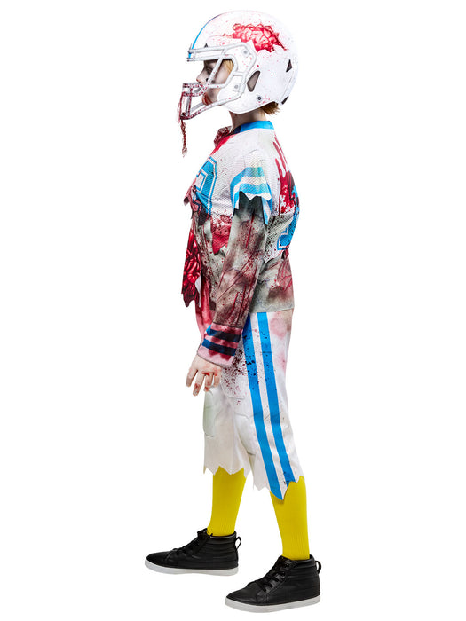 Boys' Bloody Zombie Football Player Costume - costumesupercenter.com