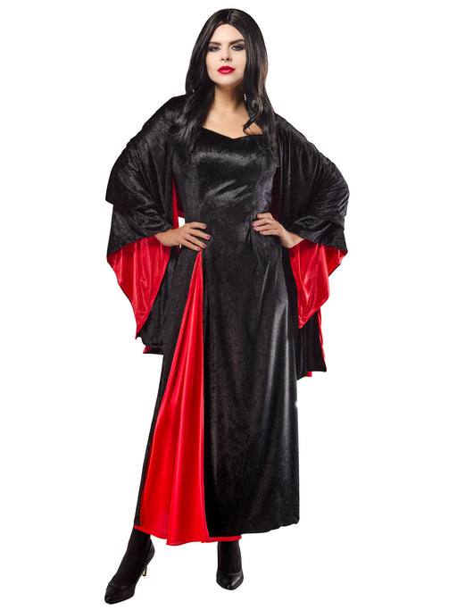 Women's Wednesday Morticia Addams Dress - costumesupercenter.com