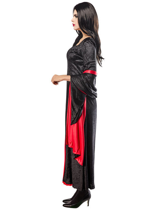 Women's Wednesday Morticia Addams Dress - costumesupercenter.com
