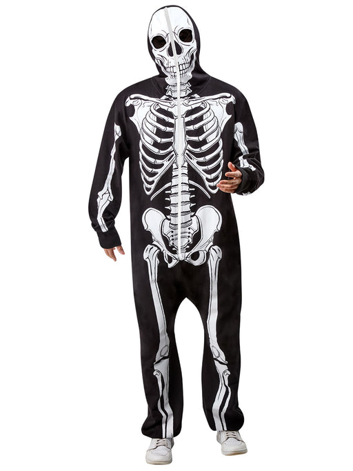 Adult Skeleton Zipsters Hooded Costume - costumesupercenter.com