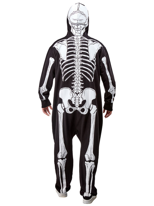 Adult Skeleton Zipsters Hooded Costume - costumesupercenter.com