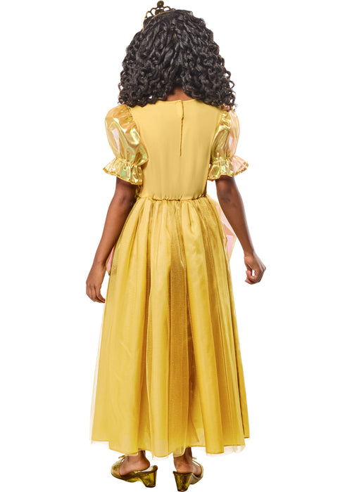 Girls' Gold Beauty Princess Dress and Tiara - costumesupercenter.com